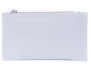 Clutch Springbok Handbag in Baby Blue with a stripe feature by Sherene Melinda back