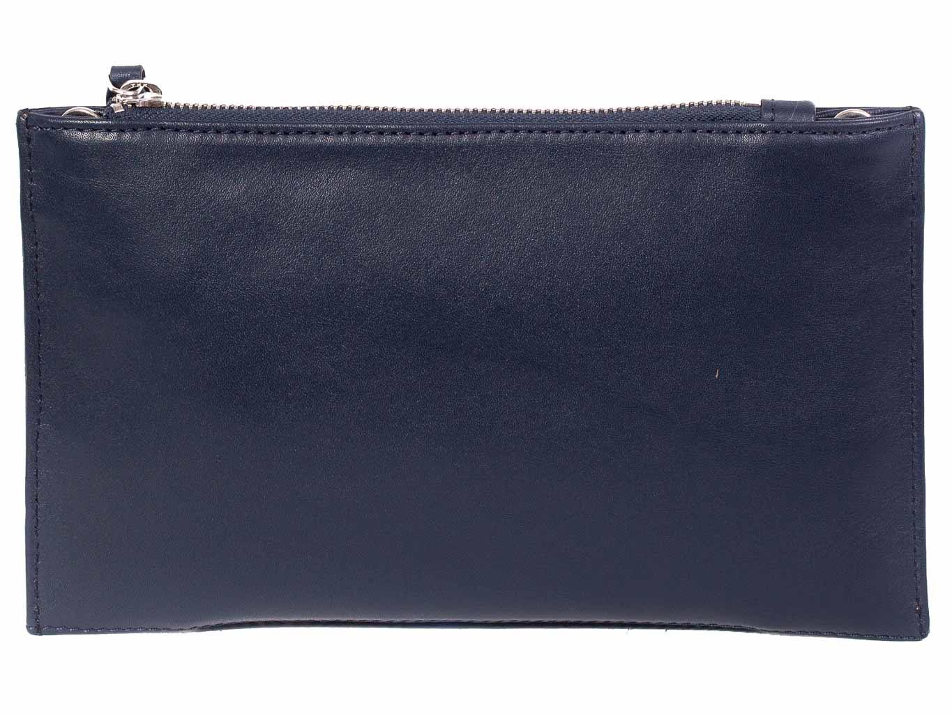 Clutch Springbok Handbag in Navy Blue with a stripe feature by Sherene Melinda back