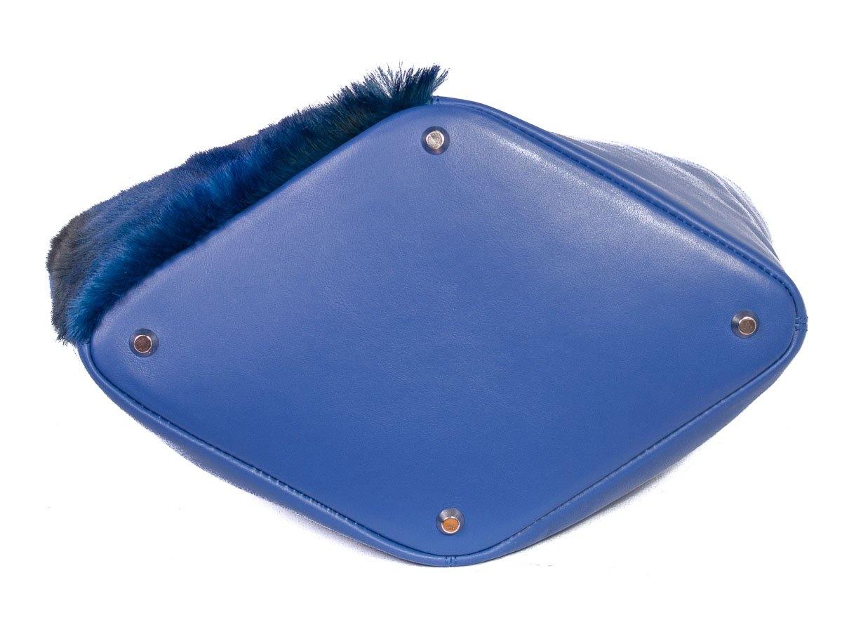 Hobo Springbok Handbag in Royal Blue with a Stripe by Sherene Melinda Stripe Bottom