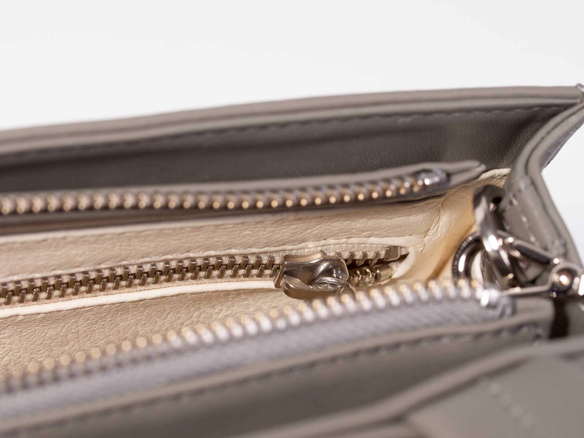 Top Handle Springbok Handbag in Slate Grey with a stripe feature