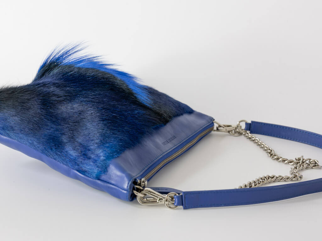 Multiway Springbok Handbag in Royal Blue with a Fan