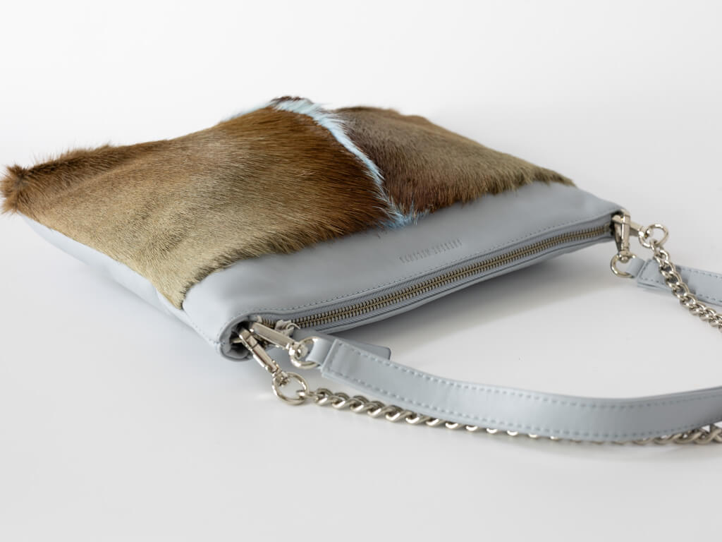 Baby Blue Feather Clutch Bags Multiway Springbok Handbag In Baby