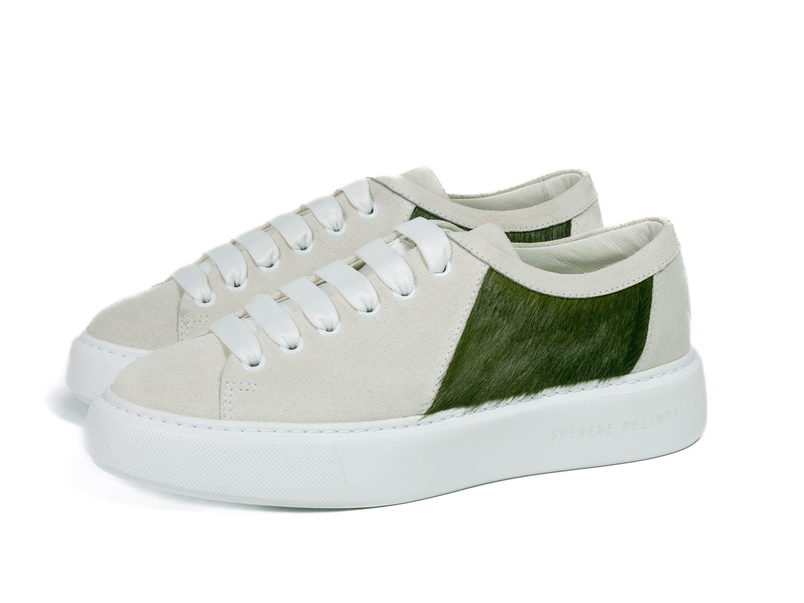 sherene melinda military sneaker 001 left side pair