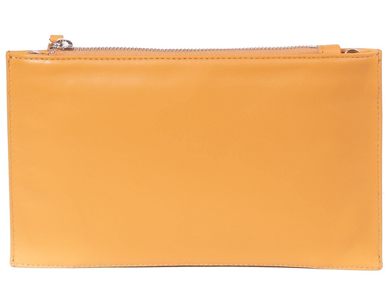 Clutch Springbok Handbag in Sunflower Yellow with a stripe feature by Sherene Melinda back