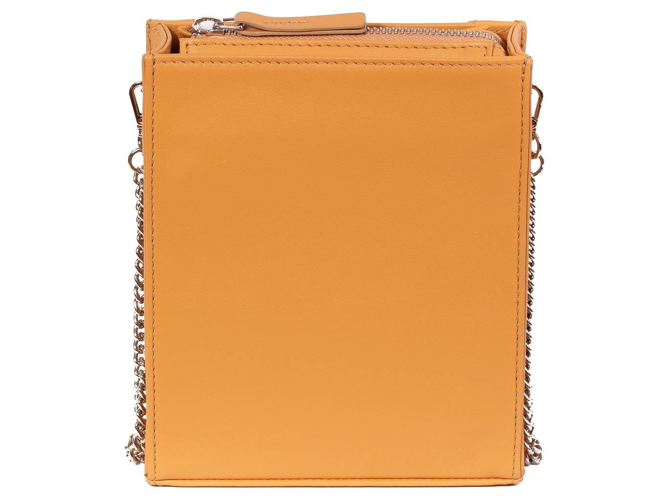 Messenger Springbok Handbag in Sunflower Yellow with a stripe feature by Sherene Melinda front strap