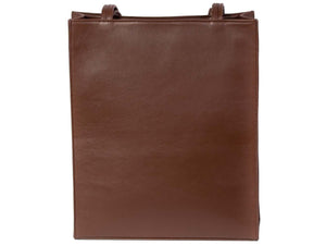 Tote Springbok Handbag in Cocoa Brown with a stripe feature by Sherene Melinda back