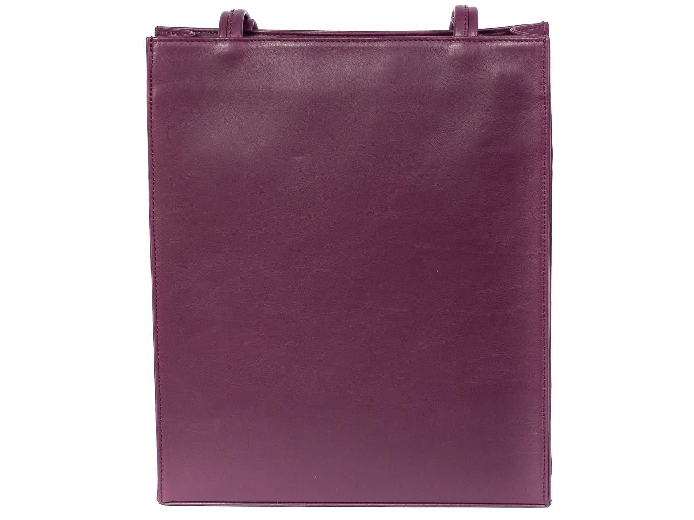 Tote Studded Handbag in Deep Purple by Sherene Melinda back