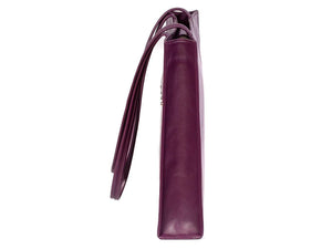 Tote Studded Handbag in Deep Purple by Sherene Melinda side strap