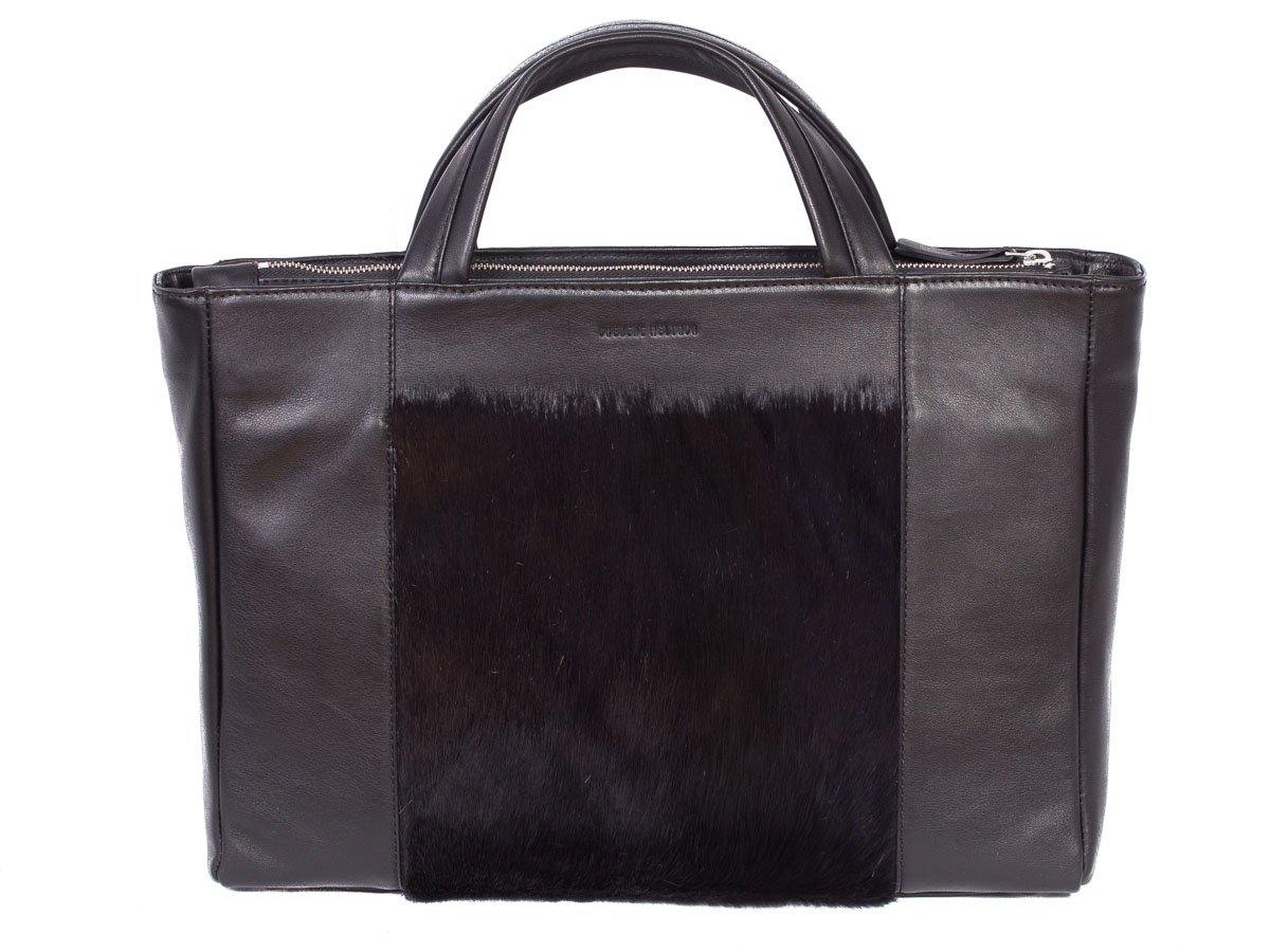 Tote Springbok Handbag in Black by Sherene Melinda Front