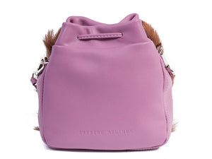 sherene melinda springbok hair-on-hide lavender leather pouch bag back
