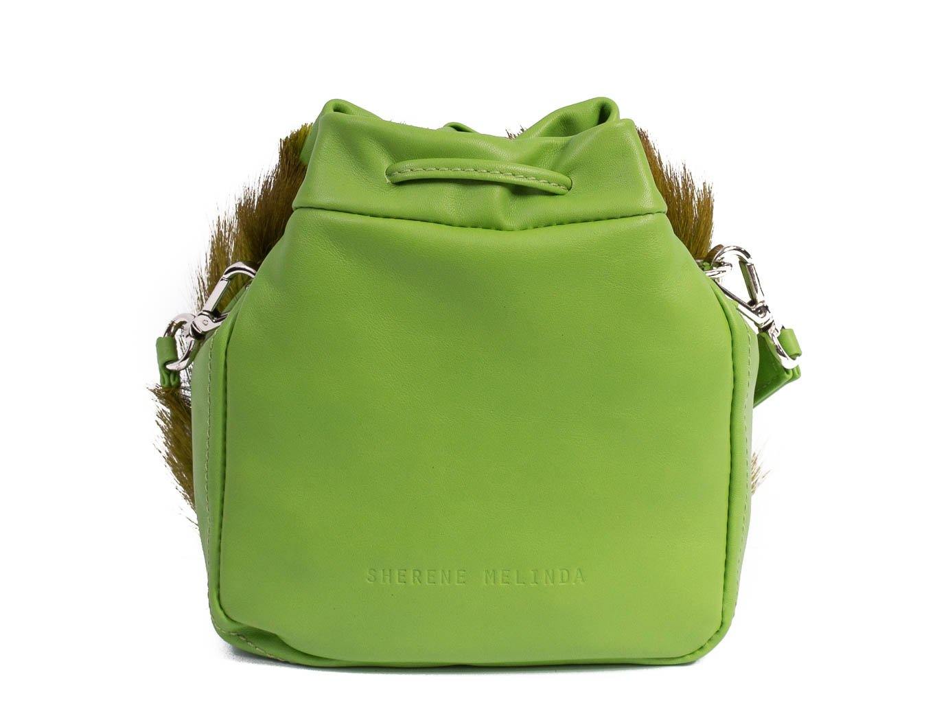 Lime Lou Lou Pouch with a stripe - SHERENE MELINDA
