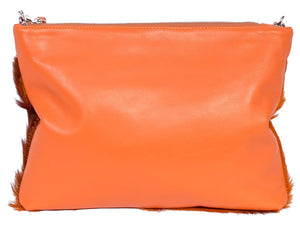 Multiway Springbok Handbag in Orange with a Stripe by Sherene Melinda Back
