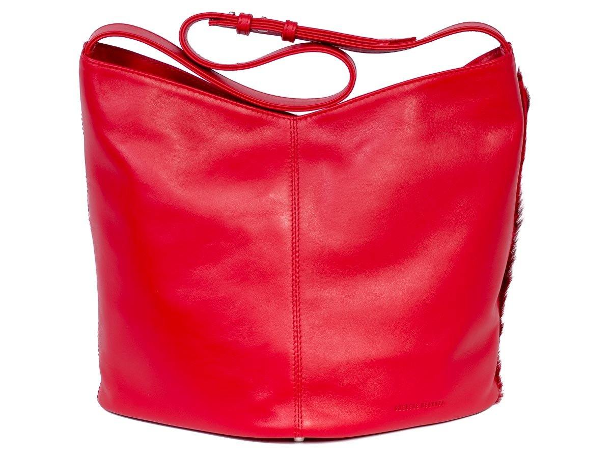 Hobo Springbok Handbag in Red with a Stripe by Sherene Melinda Stripe Back