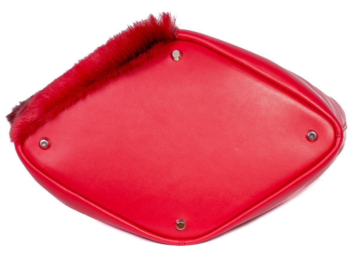 Hobo Springbok Handbag in Red with a Stripe by Sherene Melinda Stripe Bottom