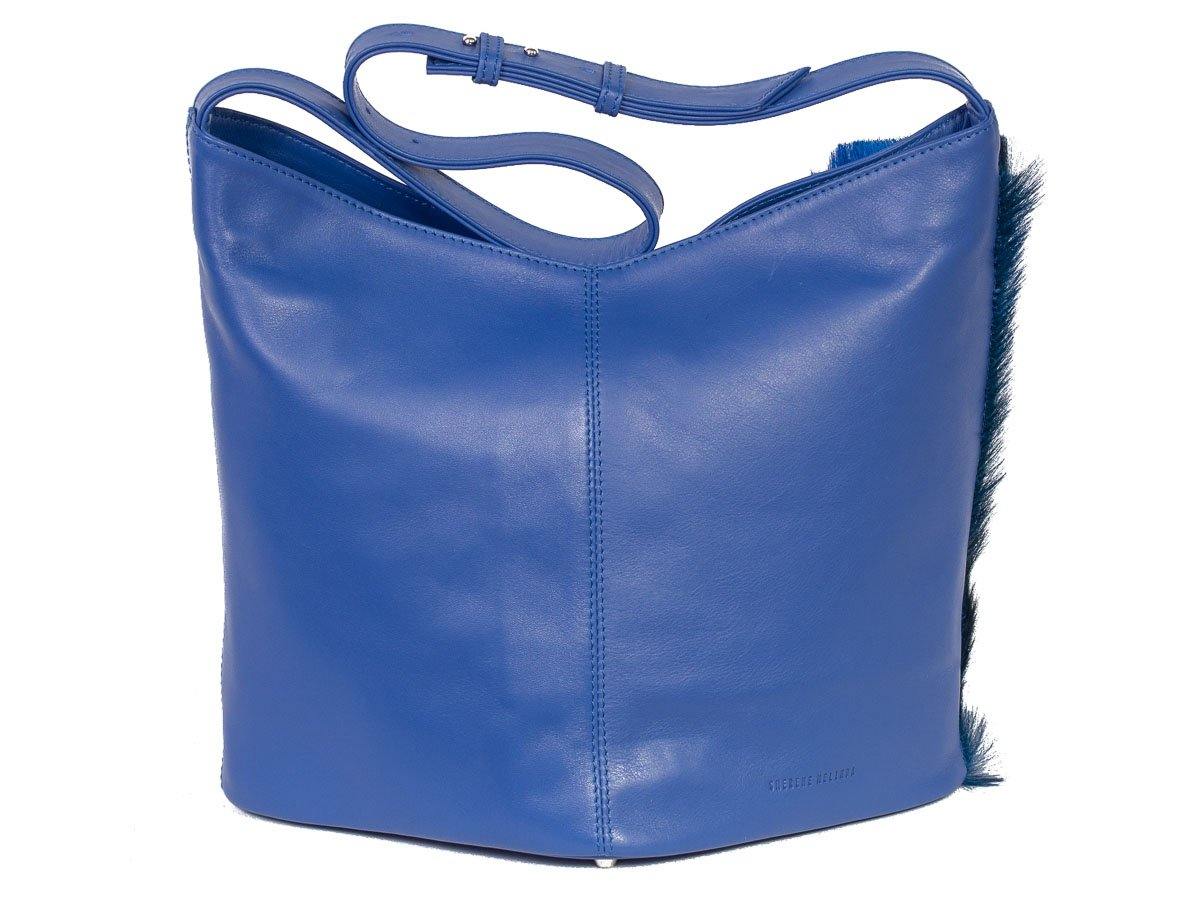 Hobo Springbok Hair-on-hide Leather Handbag in Royal Blue with a