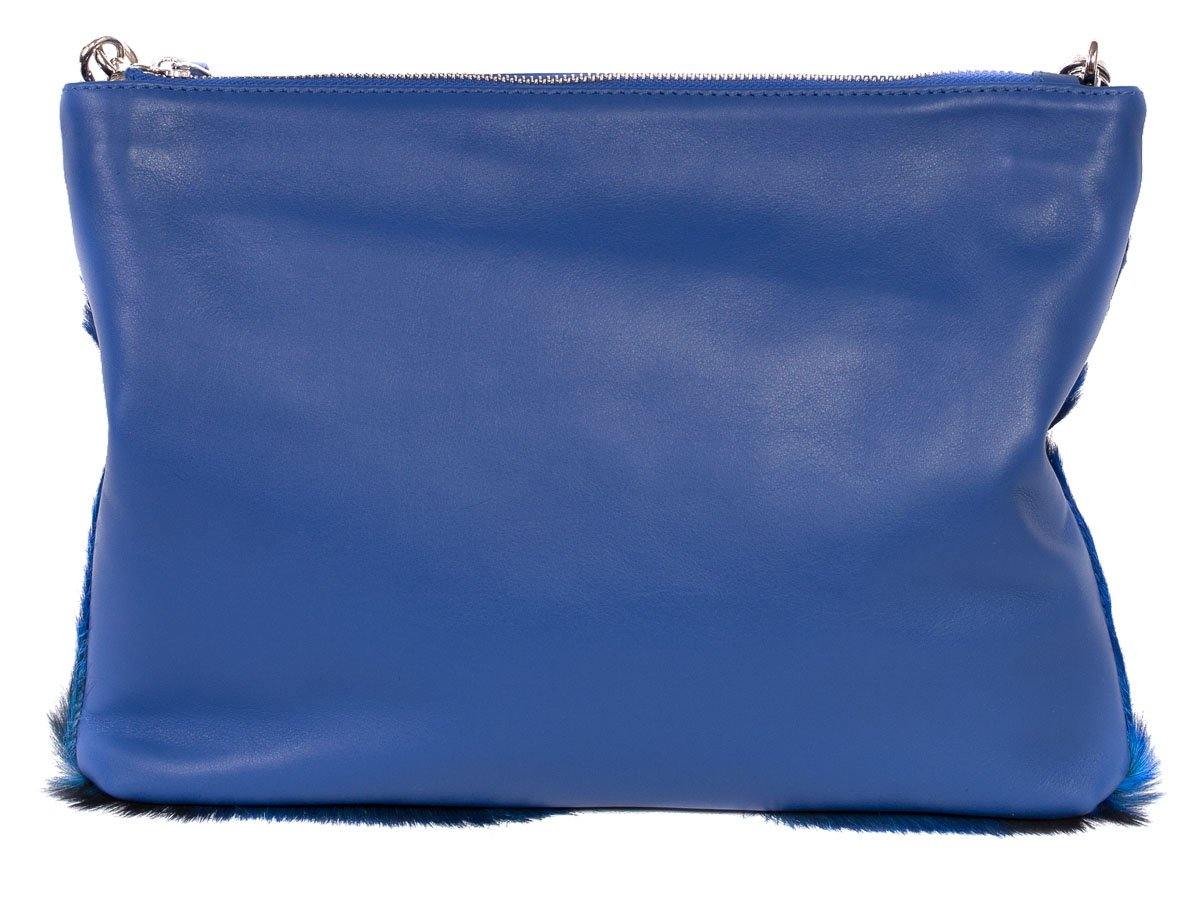 Multiway Springbok Handbag in Royal Blue with a Fan by Sherene Melinda Back