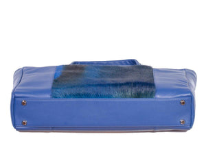 Tote Springbok Handbag in Royal Blue with a Stripe by Sherene Melinda Bottom