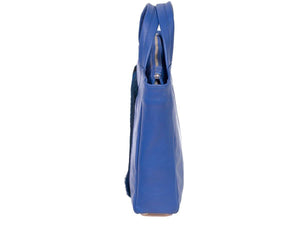 Tote Springbok Handbag in Royal Blue with a Stripe by Sherene Melinda Side