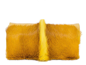 Mini Springbok Handbag in Yellow with a Fan by Sherene Melinda Top