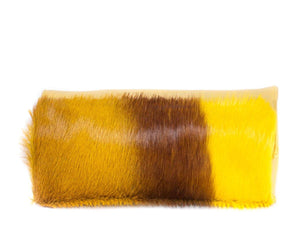 Mini Springbok Handbag in Yellow with a Stripe by Sherene Melinda Top
